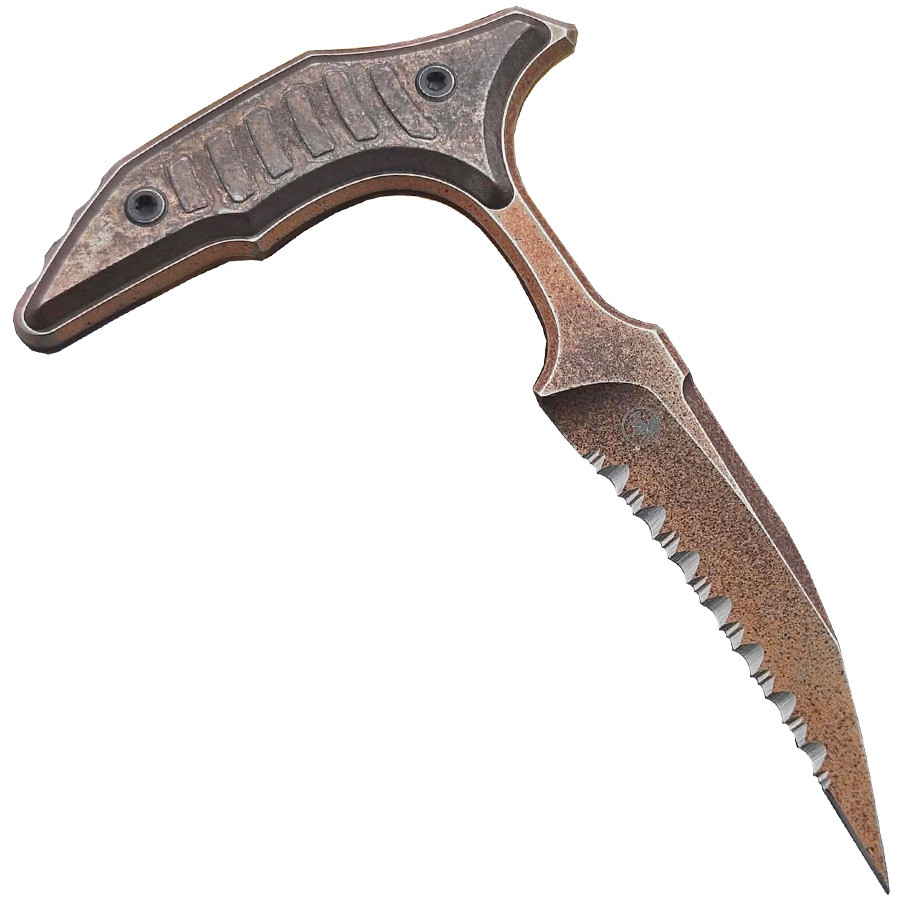 BEE Full Serrated Custom Bronze Apocalyptic - Microtech / Bastinelli