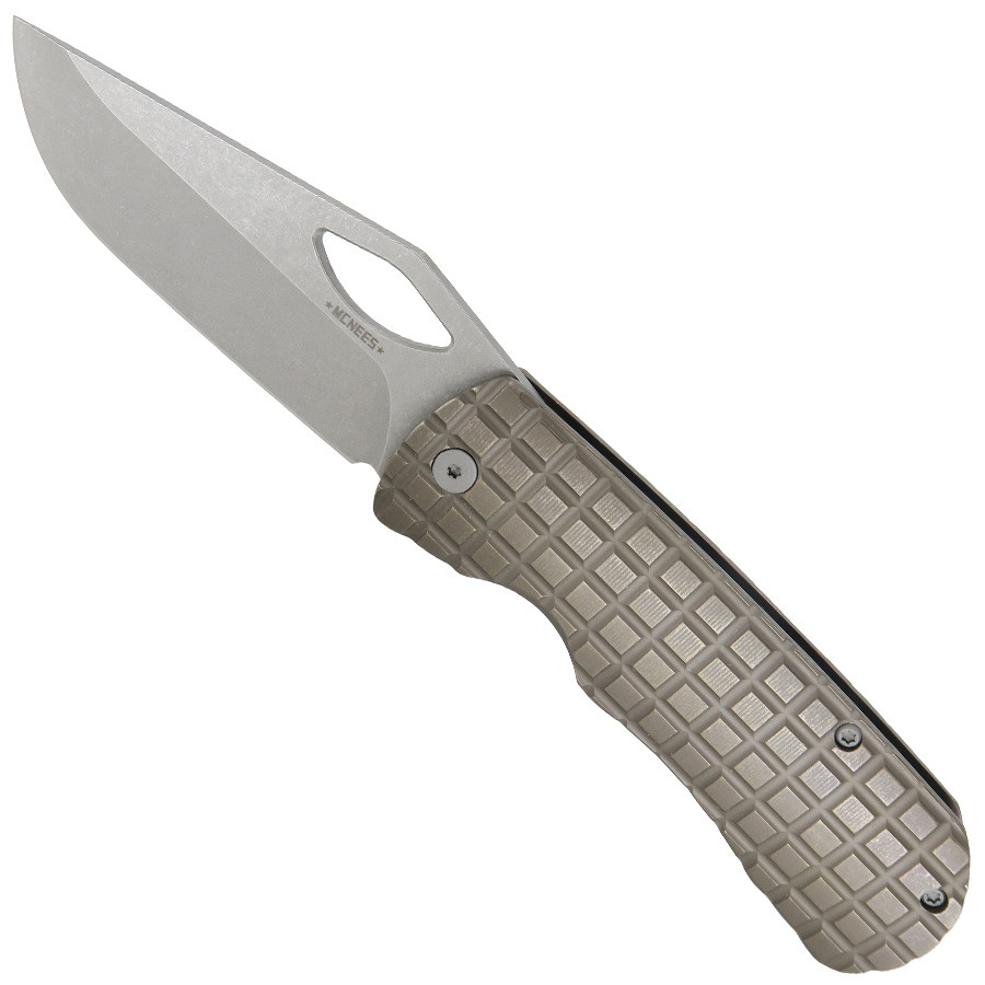 3.75" DX Dixon Stonewash Frag Bronze - McNees Knives