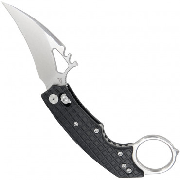 MK-2 Stonewash Black - Ameight Knives