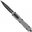 Dirac Delta D/E Natural Clear Full Serrated - Microtech Knives