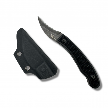 Elvia Utility Blade Dark Stonewash Serrated - Sneakreaper Industries
