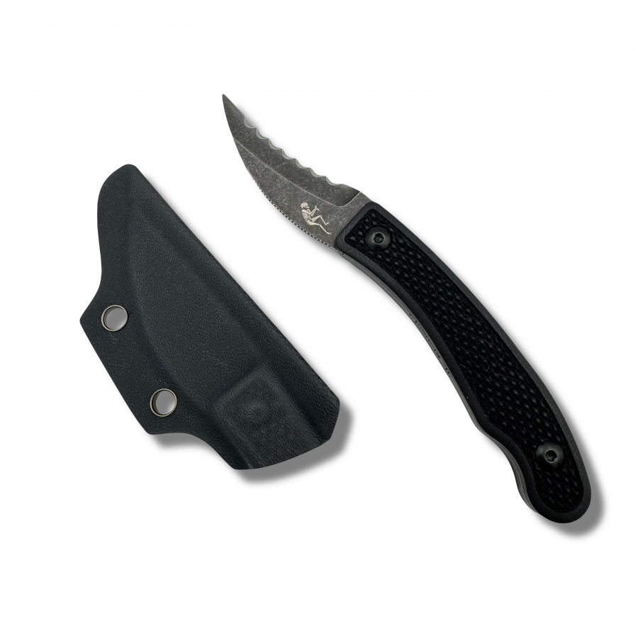 Elvia Utility Blade Dark Stonewash Serrated - Sneakreaper Industries
