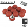 50 balles Titan cal.50 coeur bille acier pour T4E cal.50 12.57mm - Aegon