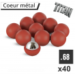40 balls Titan cal.68 steel and rubber for T4E cal.68 - Aegon