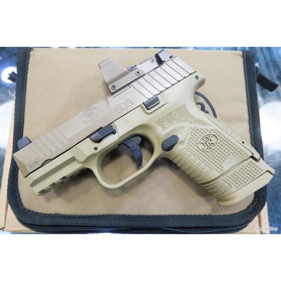 Pistolet FN 509 Compact MRD TAN cal 9x19 + Leupold DP-PRO