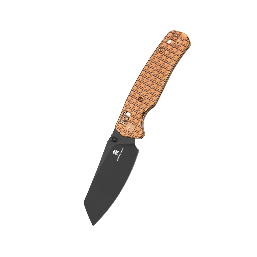 BESTECH - BMK06-S-4 - Couteau pliant PVD/BRONZE