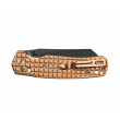 BESTECH - BMK06-S-4 - Couteau pliant PVD/BRONZE