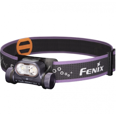 FENIX - HM65RT V2.0 DARK PURPLE - Lampe Frontale Rechargeable - 1600 LUMENS