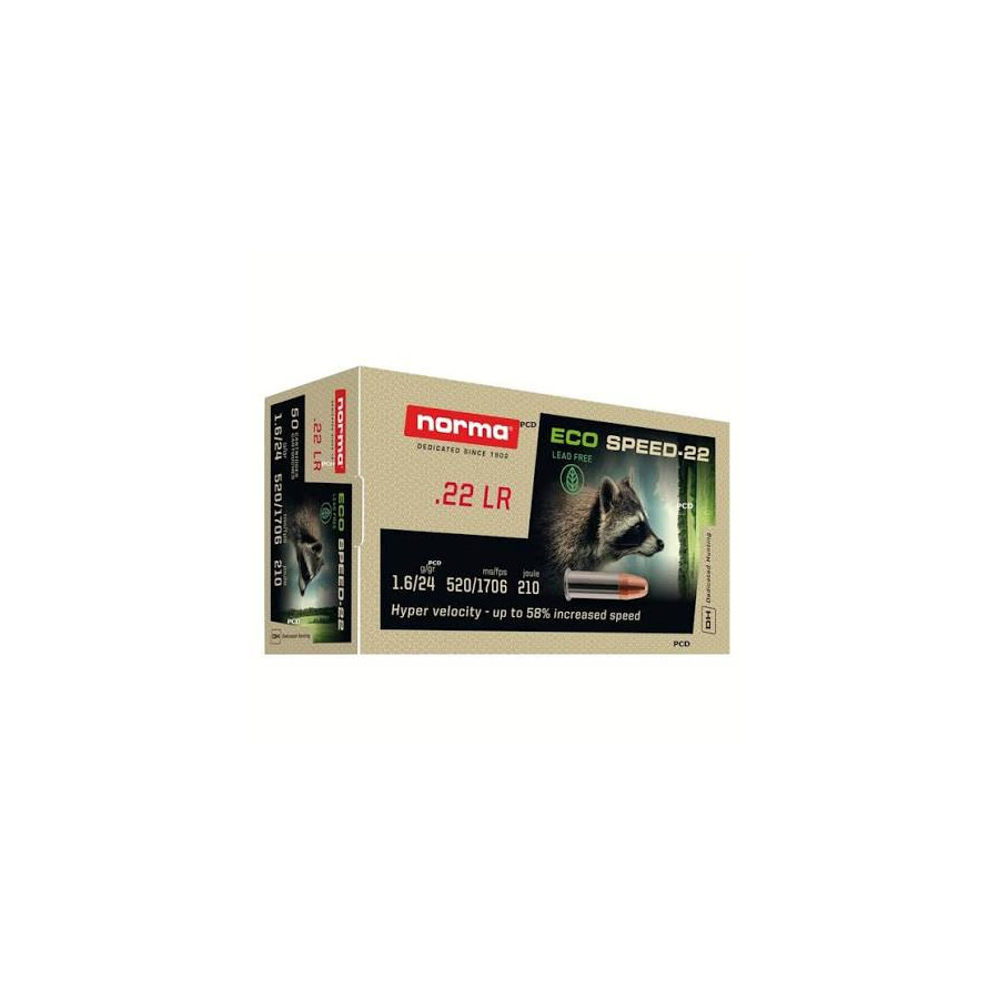 Norma 22LR 25gr ECO Speed HP Sans Plomb