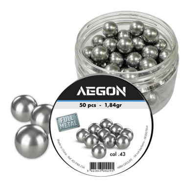 Aluminium balls cal.43- 1,84 gr Boite de 50 - Aegon