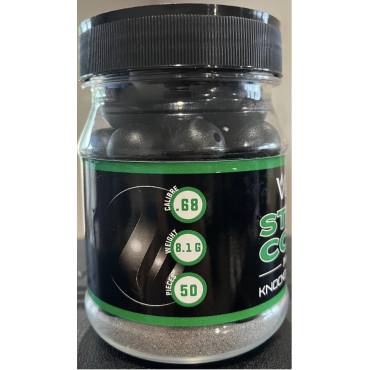Vesta Bottle of 50 Steel Core/Knockout Impact Balls Cal.68