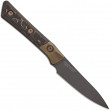 3,5" Paring Knife DLC STD Titanium Bolster LW CF- Microtech
