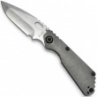 SNG Double Grind Compound Grey Titanium - Strider Knives