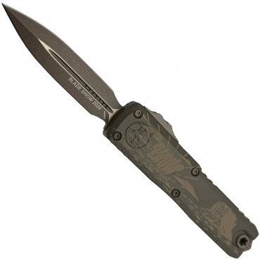 UTX 85 Gen IV T/E Stonewash Full Serrated Black - Microtech Knives