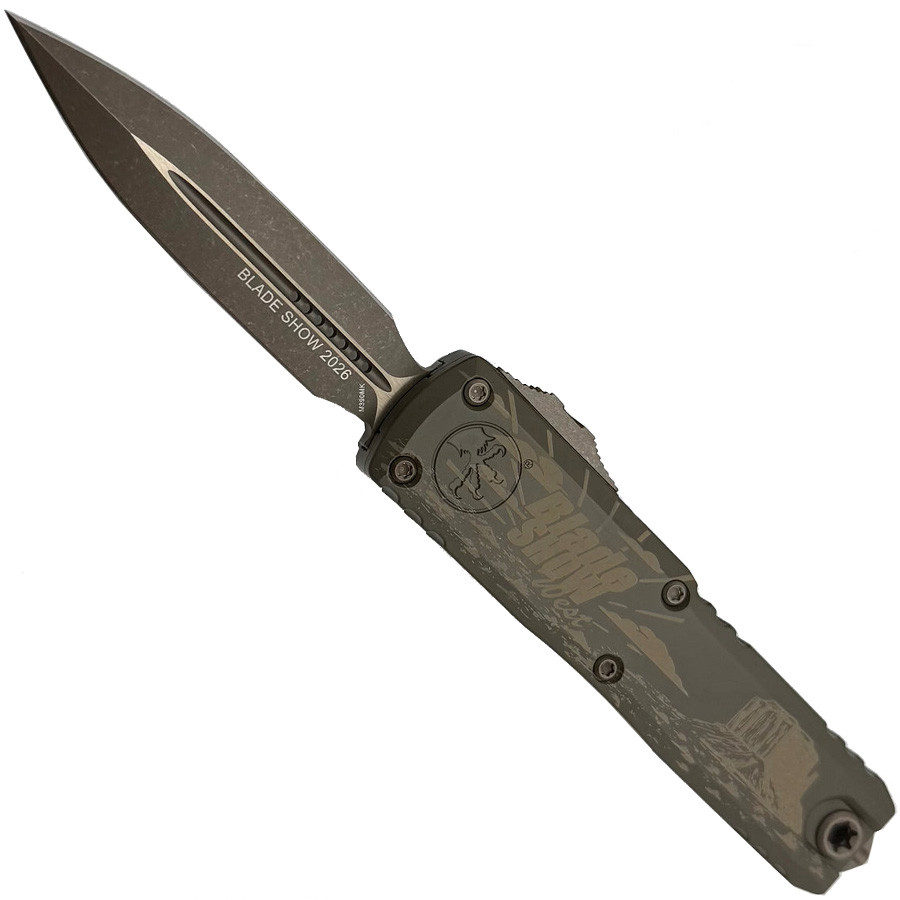 UTX 85 Gen IV T/E Stonewash Full Serrated Black - Microtech Knives