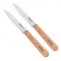 Box of 2 paring knives N°102 carbon Steel -OPINEL