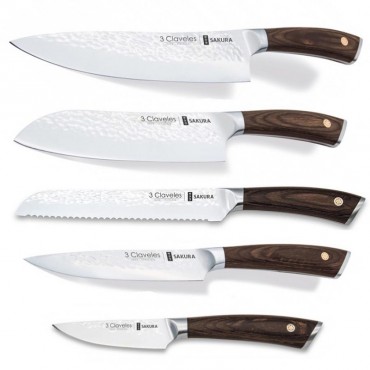 Set de 5 Couteaux Sakura - 3 Claveles