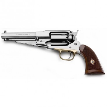 Remington 1858 Inox Satiné - Revolver Poudre Noire Cal. 44 - Pietta