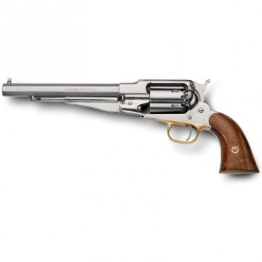 Remington 1858 Inox brosé - Revolver Poudre Noire Cal. 44 - Pietta