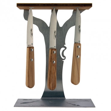 Les Couteaux de Rémi - Arbre Magnétique - Bois d'Olivier - Roger Orfèvre