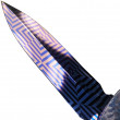 Combat Troodon D/E Blued Mosaic Damascus Carbon Fiber - Marfione Custom