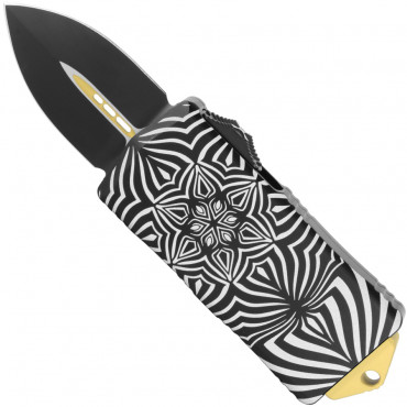 Exocet D/E Source Artwork Two-Toned Black Gold Accent Signature Series - Microtech