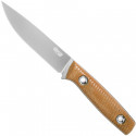 This is Freedom Satin Natural Canvas Micarta- TRC Knives